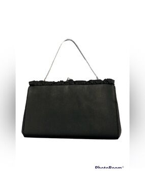 Peck & Peck Black Vintage Cocktail Elegant Clutch Handbag